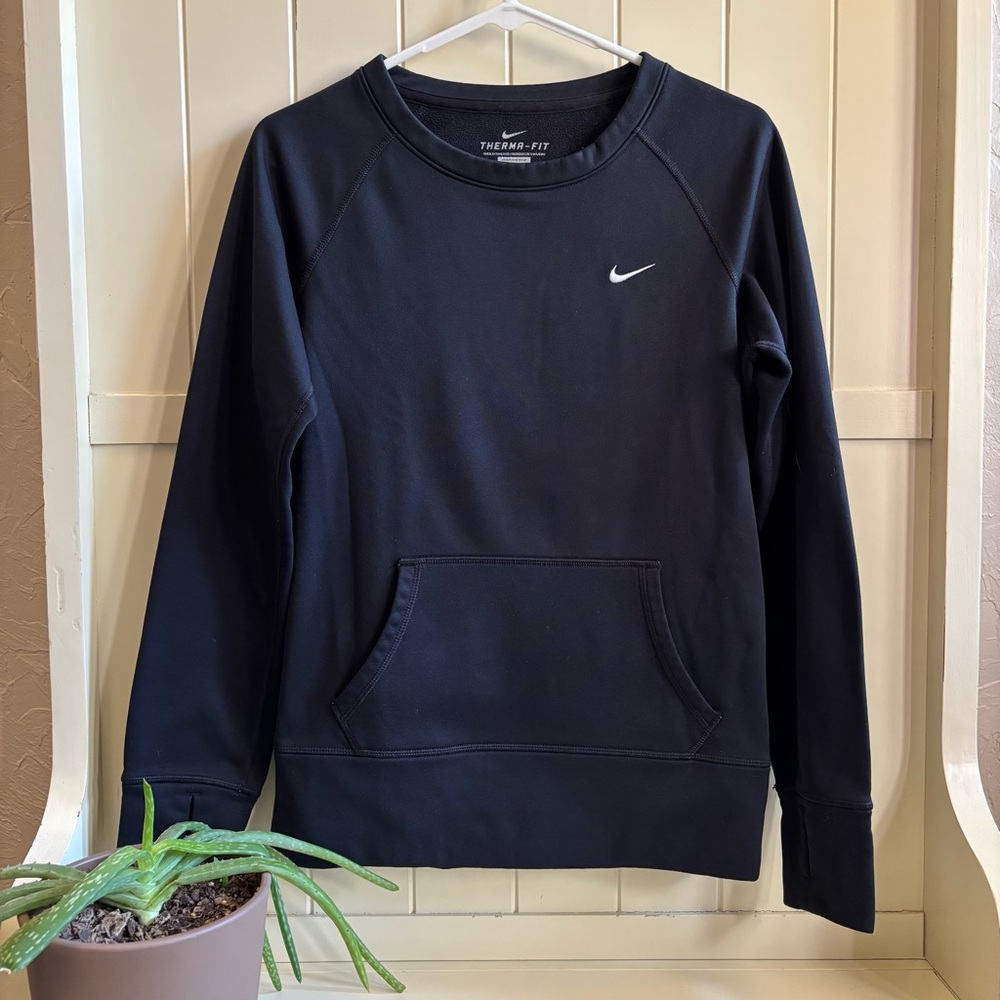 Nike Therma-Fit Black Crewneck Sweatshirt